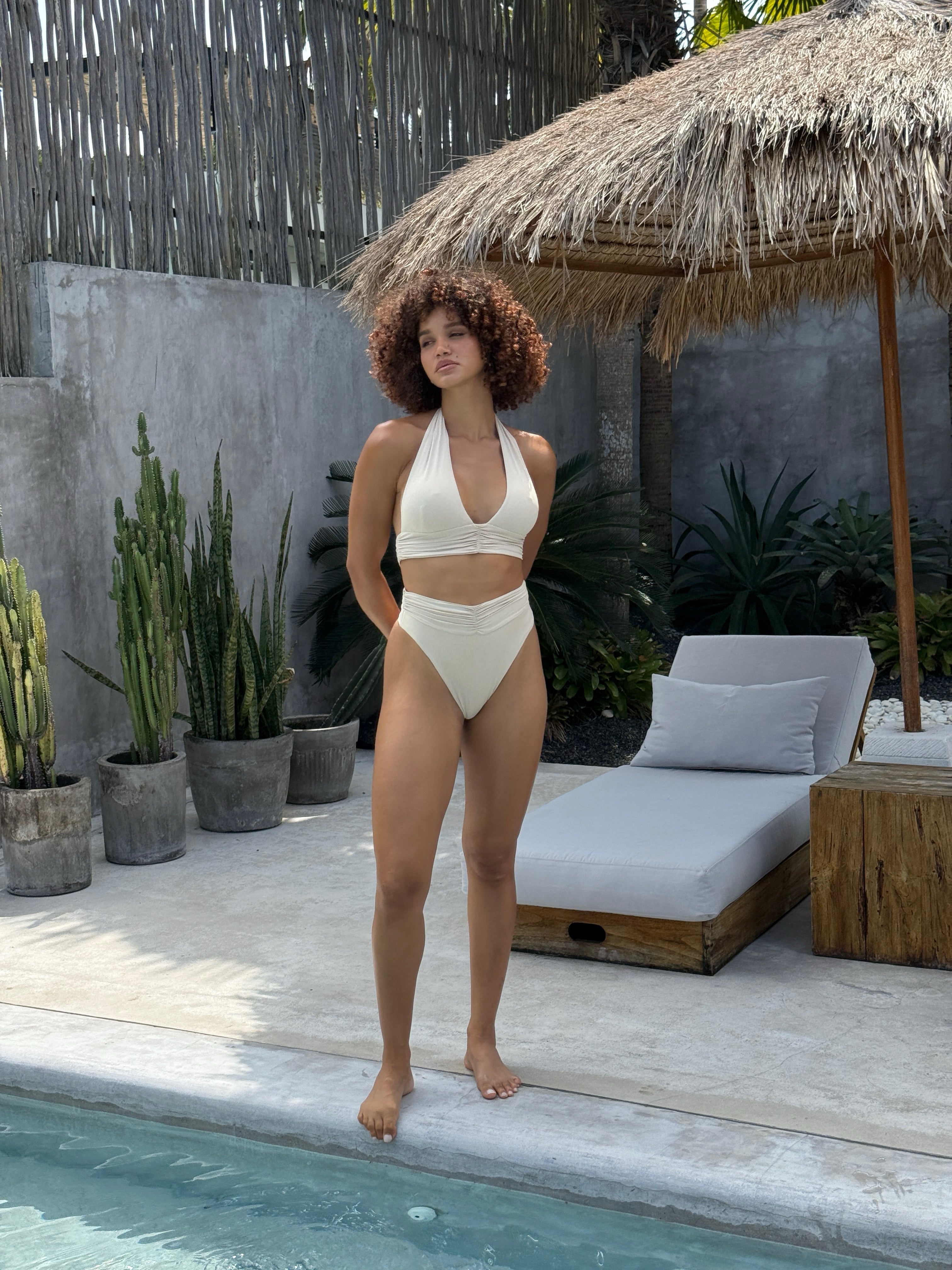 Carter Halter Top - Coconut