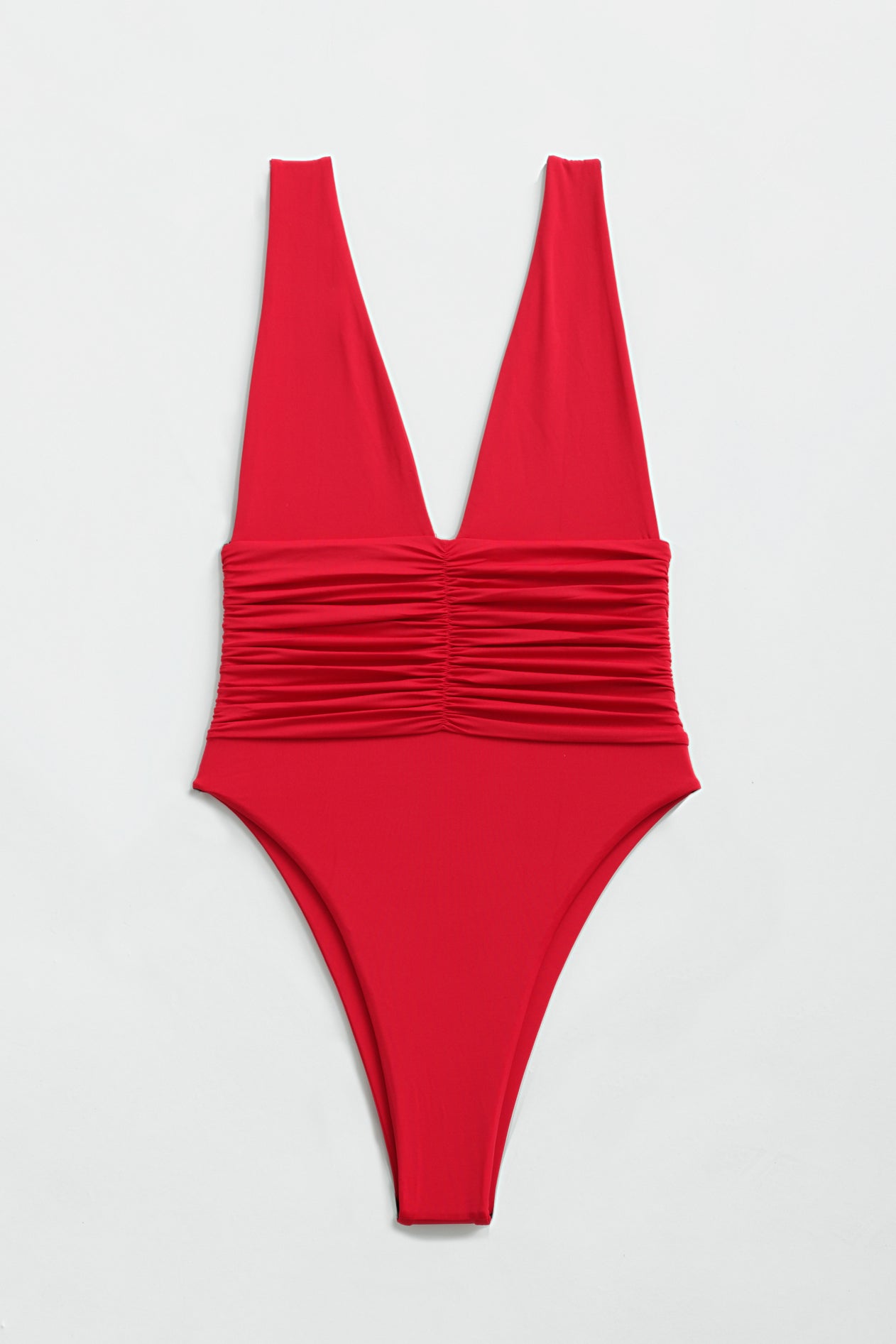 Echo One Piece Moderate Coverage - Fire Red