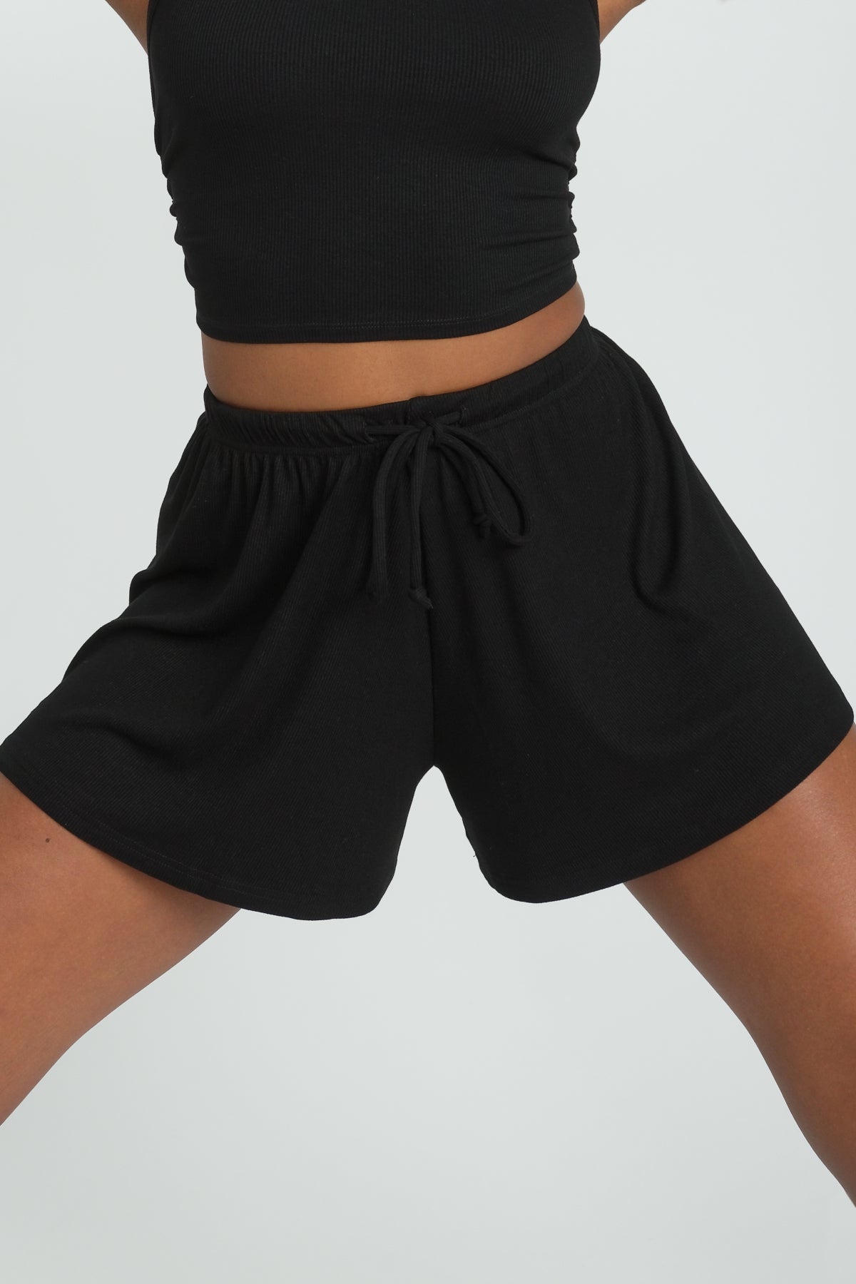 Simi Drawstring Bottom - Jet – Riot Swim